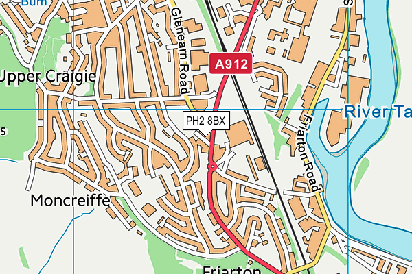 PH2 8BX map - OS VectorMap District (Ordnance Survey) PH2 8BX map - OS VectorMap District (Ordnance Survey)