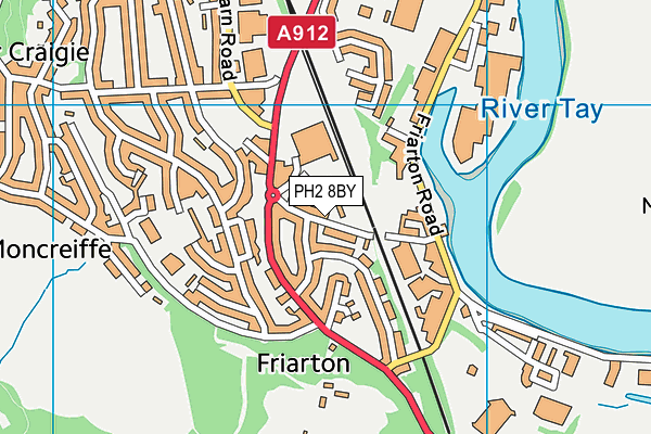 PH2 8BY map - OS VectorMap District (Ordnance Survey) PH2 8BY map - OS VectorMap District (Ordnance Survey)