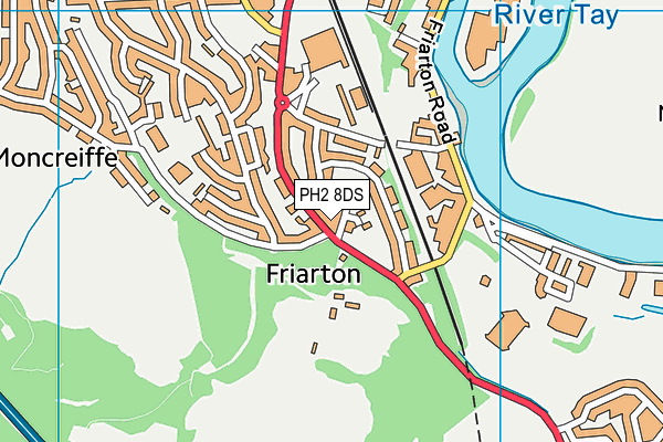 PH2 8DS map - OS VectorMap District (Ordnance Survey) PH2 8DS map - OS VectorMap District (Ordnance Survey)