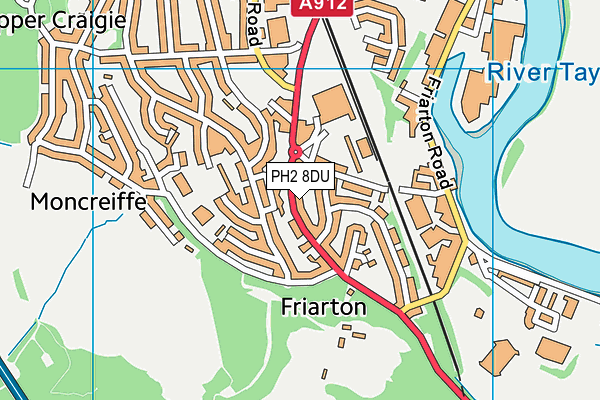 PH2 8DU map - OS VectorMap District (Ordnance Survey) PH2 8DU map - OS VectorMap District (Ordnance Survey)