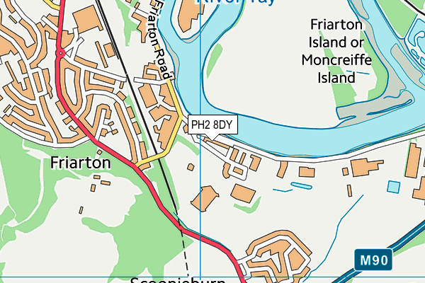 PH2 8DY map - OS VectorMap District (Ordnance Survey) PH2 8DY map - OS VectorMap District (Ordnance Survey)