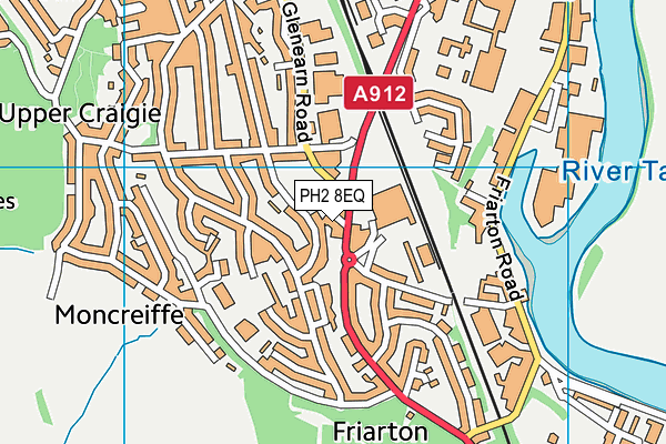 PH2 8EQ map - OS VectorMap District (Ordnance Survey) PH2 8EQ map - OS VectorMap District (Ordnance Survey)
