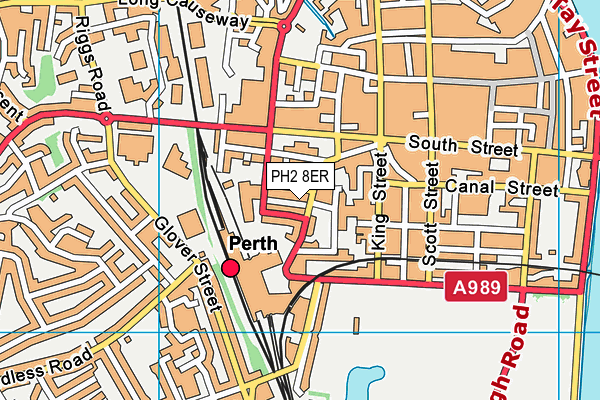 PH2 8ER map - OS VectorMap District (Ordnance Survey)