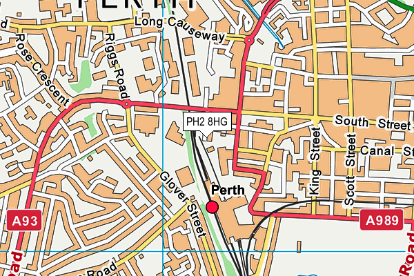 PH2 8HG map - OS VectorMap District (Ordnance Survey) PH2 8HG map - OS VectorMap District (Ordnance Survey)