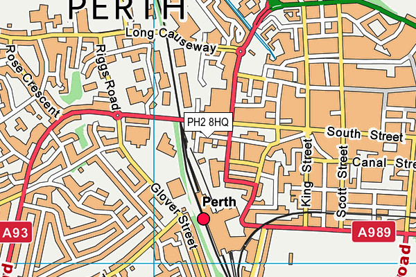 PH2 8HQ map - OS VectorMap District (Ordnance Survey) PH2 8HQ map - OS VectorMap District (Ordnance Survey)