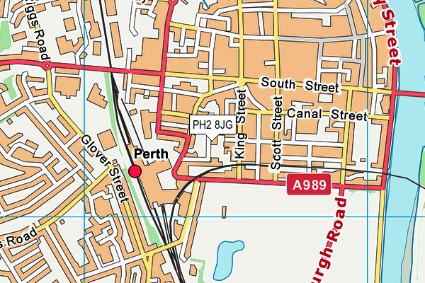 PH2 8JG map - OS VectorMap District (Ordnance Survey) PH2 8JG map - OS VectorMap District (Ordnance Survey)