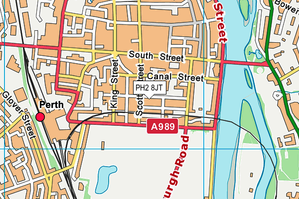PH2 8JT map - OS VectorMap District (Ordnance Survey) PH2 8JT map - OS VectorMap District (Ordnance Survey)
