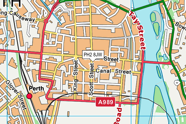 PH2 8JW map - OS VectorMap District (Ordnance Survey) PH2 8JW map - OS VectorMap District (Ordnance Survey)