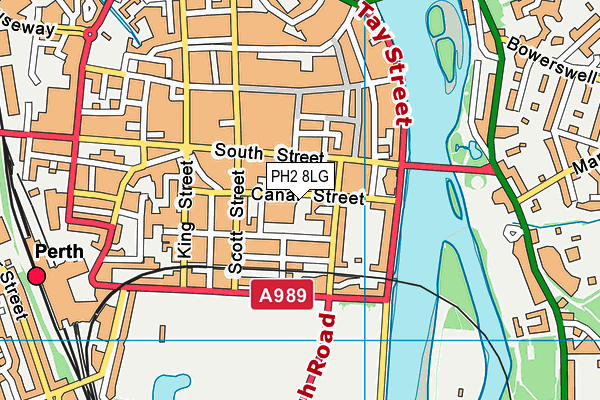 PH2 8LG map - OS VectorMap District (Ordnance Survey)