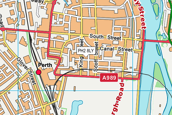 PH2 8LY map - OS VectorMap District (Ordnance Survey) PH2 8LY map - OS VectorMap District (Ordnance Survey)