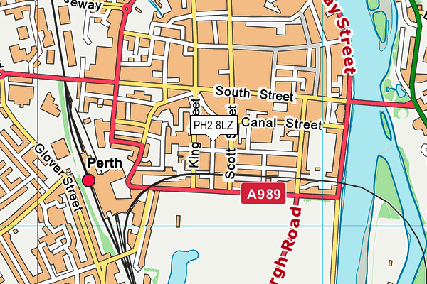 PH2 8LZ map - OS VectorMap District (Ordnance Survey) PH2 8LZ map - OS VectorMap District (Ordnance Survey)