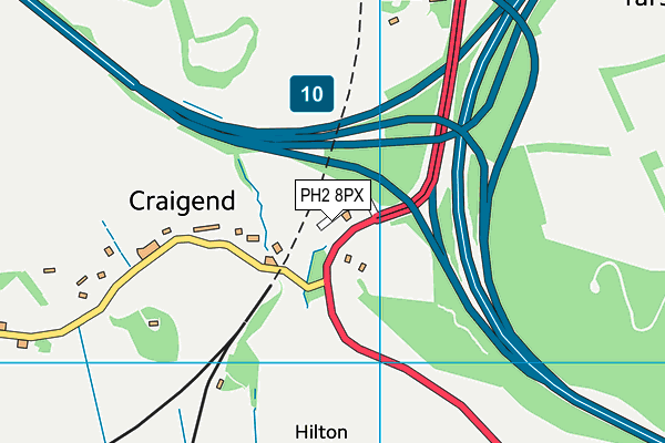 PH2 8PX map - OS VectorMap District (Ordnance Survey) PH2 8PX map - OS VectorMap District (Ordnance Survey)