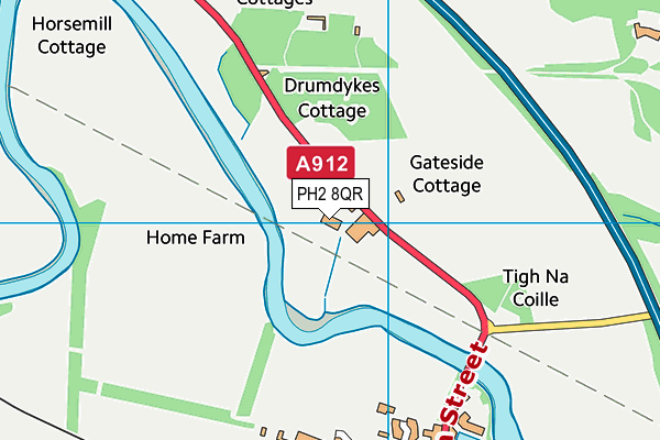 PH2 8QR map - OS VectorMap District (Ordnance Survey) PH2 8QR map - OS VectorMap District (Ordnance Survey)