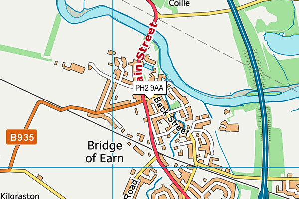 PH2 9AA map - OS VectorMap District (Ordnance Survey) PH2 9AA map - OS VectorMap District (Ordnance Survey)