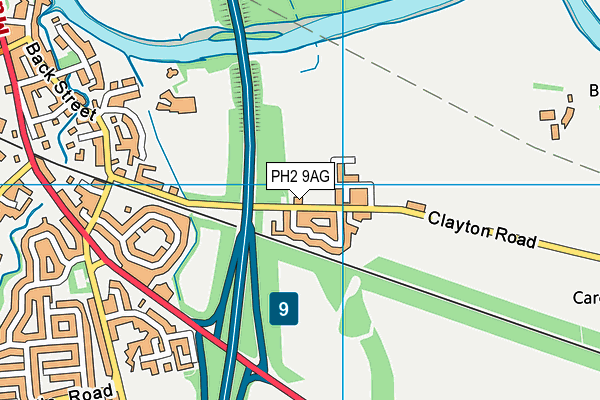 PH2 9AG map - OS VectorMap District (Ordnance Survey) PH2 9AG map - OS VectorMap District (Ordnance Survey)