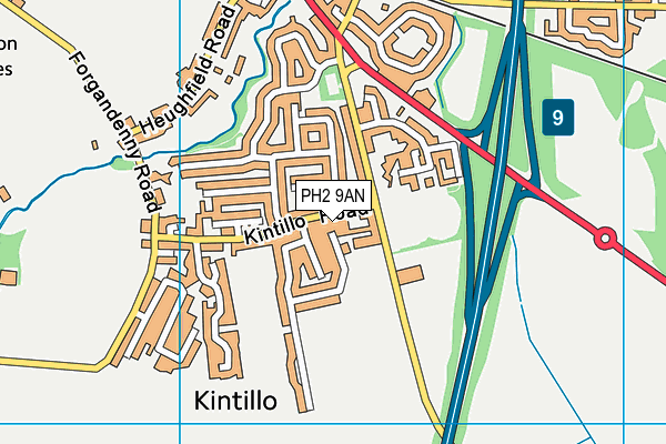 PH2 9AN map - OS VectorMap District (Ordnance Survey) PH2 9AN map - OS VectorMap District (Ordnance Survey)