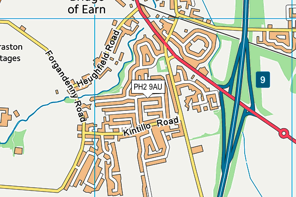 PH2 9AU map - OS VectorMap District (Ordnance Survey) PH2 9AU map - OS VectorMap District (Ordnance Survey)