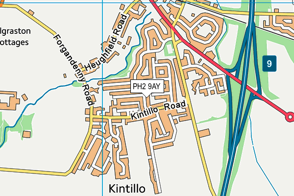 PH2 9AY map - OS VectorMap District (Ordnance Survey) PH2 9AY map - OS VectorMap District (Ordnance Survey)