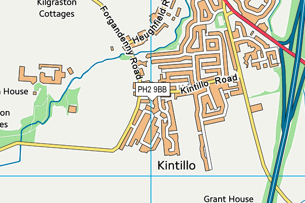 PH2 9BB map - OS VectorMap District (Ordnance Survey)
