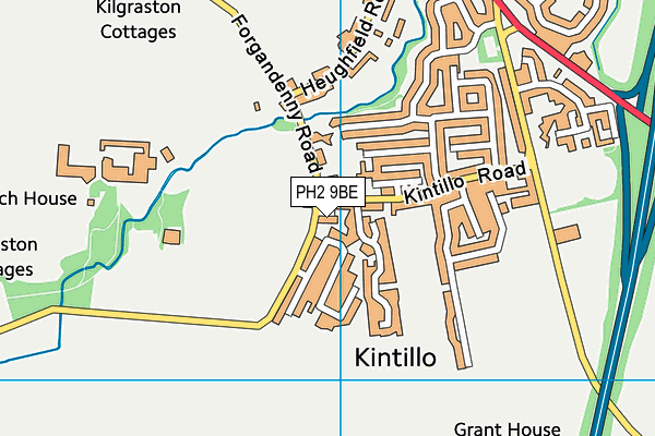 PH2 9BE map - OS VectorMap District (Ordnance Survey)