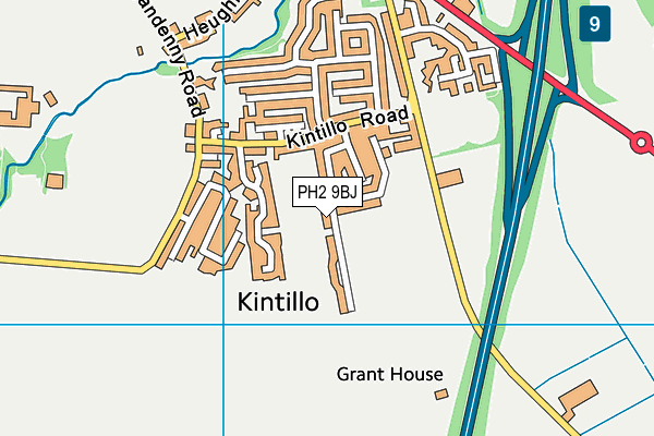 PH2 9BJ map - OS VectorMap District (Ordnance Survey) PH2 9BJ map - OS VectorMap District (Ordnance Survey)