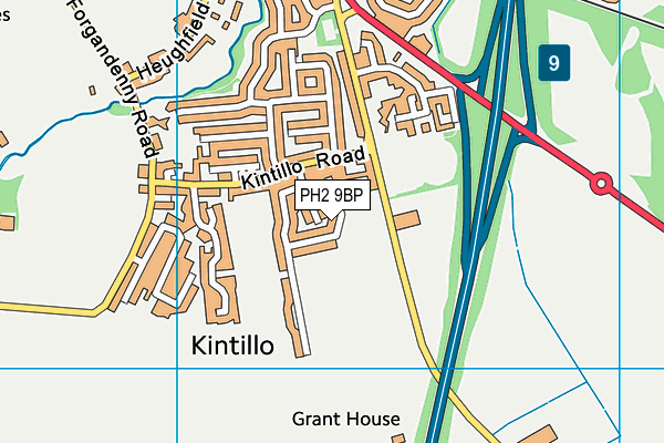 PH2 9BP map - OS VectorMap District (Ordnance Survey) PH2 9BP map - OS VectorMap District (Ordnance Survey)