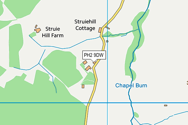 PH2 9DW map - OS VectorMap District (Ordnance Survey) PH2 9DW map - OS VectorMap District (Ordnance Survey)