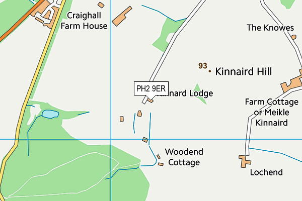 PH2 9ER map - OS VectorMap District (Ordnance Survey) PH2 9ER map - OS VectorMap District (Ordnance Survey)