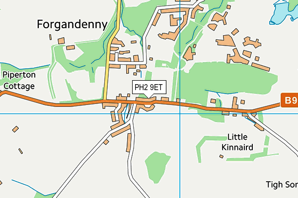 PH2 9ET map - OS VectorMap District (Ordnance Survey) PH2 9ET map - OS VectorMap District (Ordnance Survey)