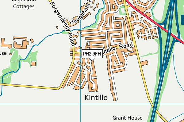 PH2 9FH map - OS VectorMap District (Ordnance Survey)