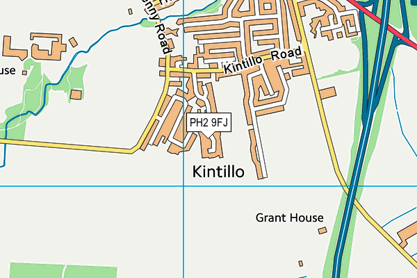 PH2 9FJ map - OS VectorMap District (Ordnance Survey) PH2 9FJ map - OS VectorMap District (Ordnance Survey)