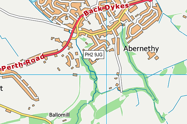 PH2 9JG map - OS VectorMap District (Ordnance Survey) PH2 9JG map - OS VectorMap District (Ordnance Survey)