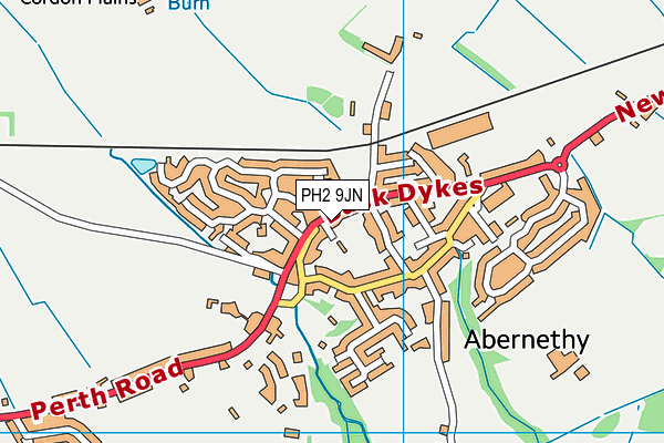 PH2 9JN map - OS VectorMap District (Ordnance Survey) PH2 9JN map - OS VectorMap District (Ordnance Survey)