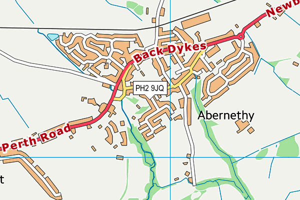 PH2 9JQ map - OS VectorMap District (Ordnance Survey) PH2 9JQ map - OS VectorMap District (Ordnance Survey)