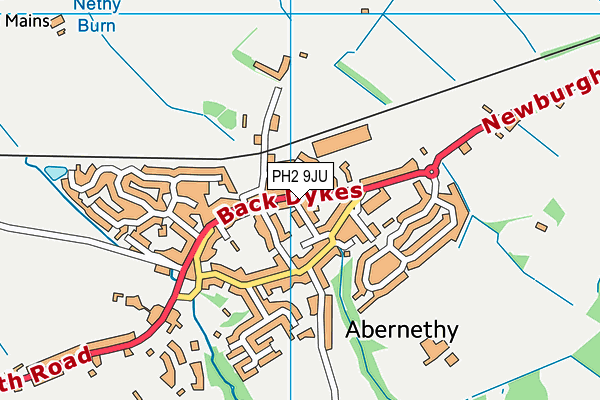 PH2 9JU map - OS VectorMap District (Ordnance Survey) PH2 9JU map - OS VectorMap District (Ordnance Survey)