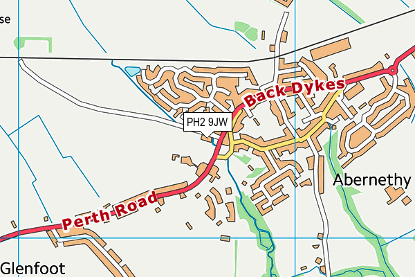 PH2 9JW map - OS VectorMap District (Ordnance Survey) PH2 9JW map - OS VectorMap District (Ordnance Survey)