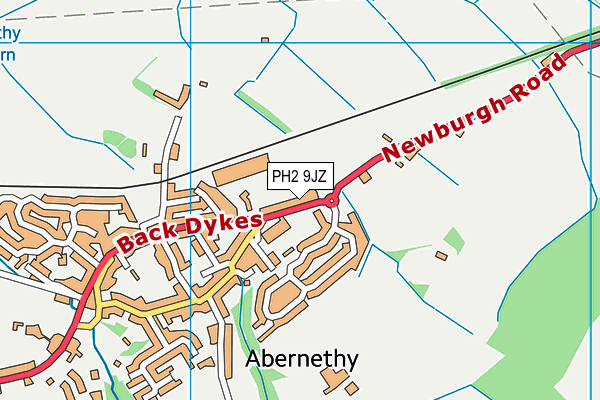 PH2 9JZ map - OS VectorMap District (Ordnance Survey) PH2 9JZ map - OS VectorMap District (Ordnance Survey)