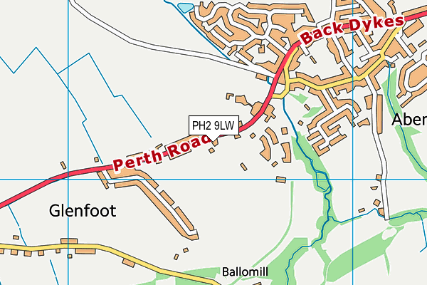 PH2 9LW map - OS VectorMap District (Ordnance Survey) PH2 9LW map - OS VectorMap District (Ordnance Survey)