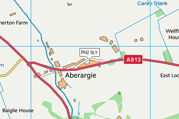 PH2 9LY map - OS VectorMap District (Ordnance Survey) PH2 9LY map - OS VectorMap District (Ordnance Survey)