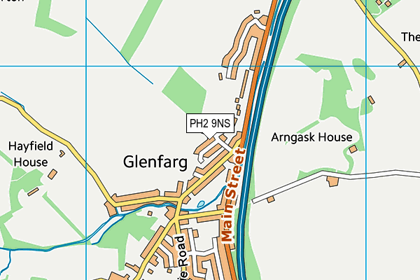 PH2 9NS map - OS VectorMap District (Ordnance Survey)