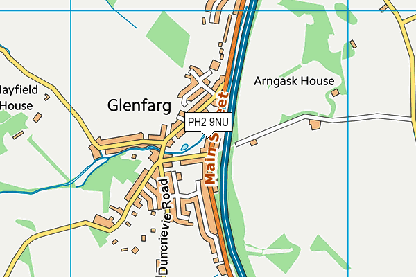 PH2 9NU map - OS VectorMap District (Ordnance Survey) PH2 9NU map - OS VectorMap District (Ordnance Survey)