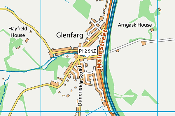 PH2 9NZ map - OS VectorMap District (Ordnance Survey) PH2 9NZ map - OS VectorMap District (Ordnance Survey)