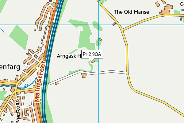PH2 9QA map - OS VectorMap District (Ordnance Survey) PH2 9QA map - OS VectorMap District (Ordnance Survey)