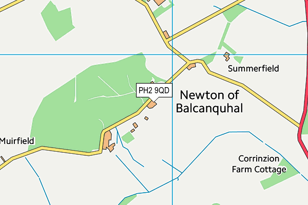 PH2 9QD map - OS VectorMap District (Ordnance Survey) PH2 9QD map - OS VectorMap District (Ordnance Survey)