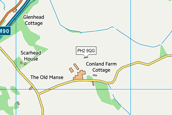 PH2 9QG map - OS VectorMap District (Ordnance Survey) PH2 9QG map - OS VectorMap District (Ordnance Survey)