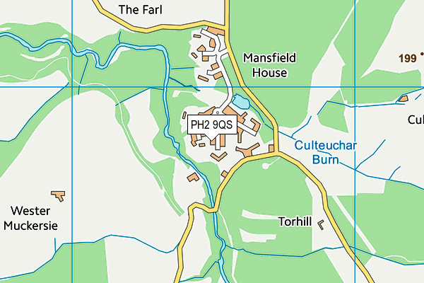 PH2 9QS map - OS VectorMap District (Ordnance Survey) PH2 9QS map - OS VectorMap District (Ordnance Survey)