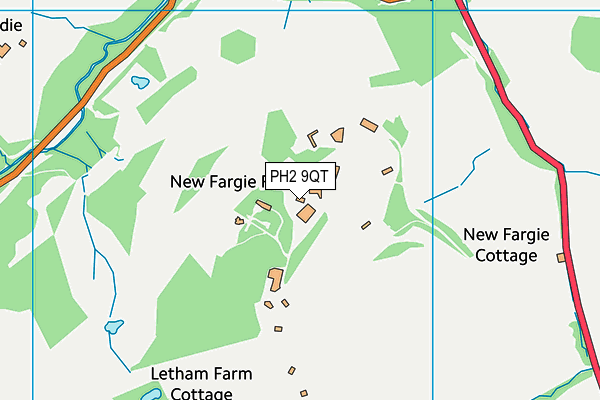 PH2 9QT map - OS VectorMap District (Ordnance Survey) PH2 9QT map - OS VectorMap District (Ordnance Survey)