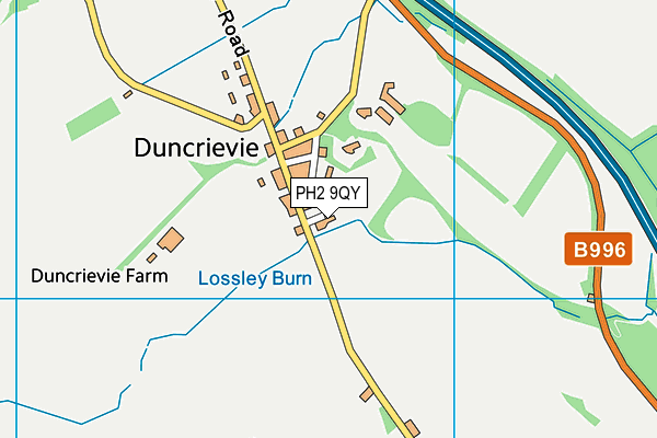 PH2 9QY map - OS VectorMap District (Ordnance Survey) PH2 9QY map - OS VectorMap District (Ordnance Survey)