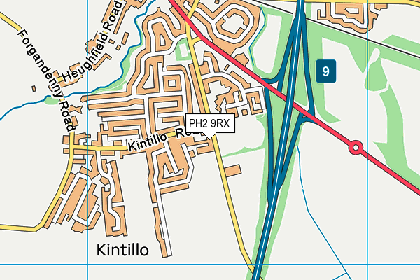 PH2 9RX map - OS VectorMap District (Ordnance Survey) PH2 9RX map - OS VectorMap District (Ordnance Survey)