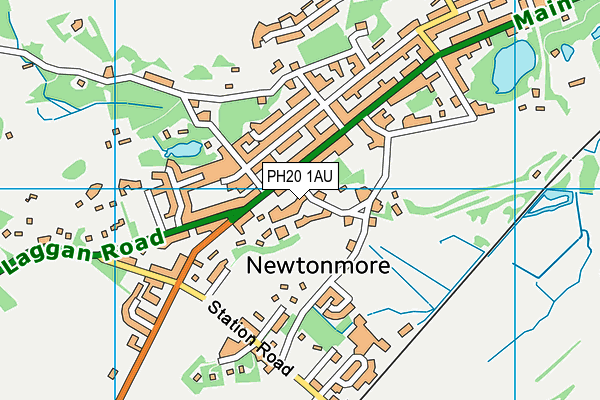 PH20 1AU map - OS VectorMap District (Ordnance Survey)